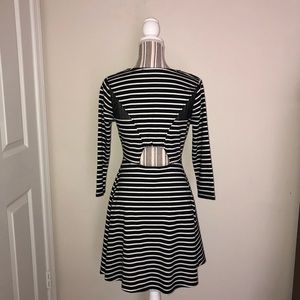 American Rag Striped Cut-Out Dress